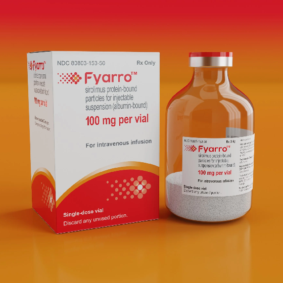 新药|Fyarro(白蛋白西罗莫司)美国获批治疗血管周上皮样细胞肿瘤(PEComa)