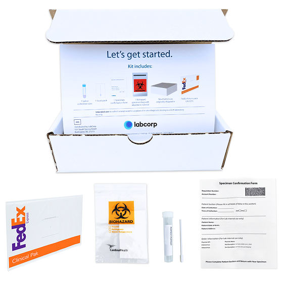 进展Labcorp美国获批无需处方检测新冠病毒/流感和RSV 百配健康阅读越健康!