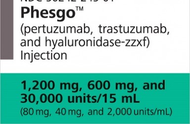 新药|Phesgo(帕妥珠/曲妥珠)2合1单抗美国获批治疗HER2+(阳性)乳腺癌