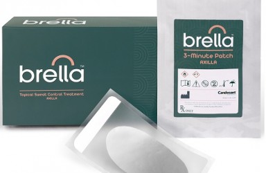 首款|Brella(3分钟控汗贴片)美国获批减少原发性腋窝多汗症成人的腋下过度出汗